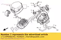 17239MBBD40, Honda, trechter, lucht honda vtr 1000 1997 1998 1999 2000 2001 2002 2003 2005 2006, Nieuw