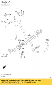 suzuki 1647029F20 tubo flessibile, olio t - Il fondo