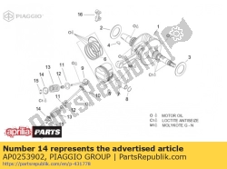 Aprilia AP0253902, Ustalacz spr??yny zaworu, OEM: Aprilia AP0253902