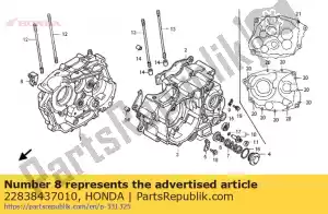 Honda 22838437010 houder, koppelingsdraad - Onderkant