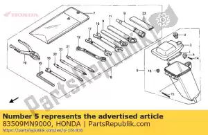 honda 83509MN9000 box assy., tool - Bottom side