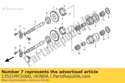 Qui puoi ordinare marcia, bilanciamento inferiore (40t da Honda , con numero parte 13521MCS000: