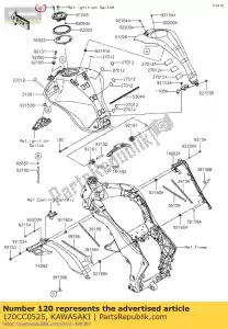 kawasaki 120CC0525 soquete de parafuso, 5x25 zr1000fef - Lado inferior