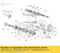 AP9150145, Piaggio Group, controllare la piastra del cuscinetto    , Nuovo