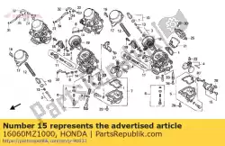 Qui puoi ordinare sensore assy., acceleratore da Honda , con numero parte 16060MZ1000: