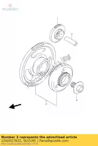 suzuki 1260027832 conjunto de embreagem estrela - Lado inferior