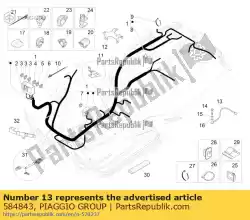 Tutaj możesz zamówić przewód uziemiaj? Cy od Piaggio Group , z numerem części 584843:
