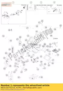 ktm 60311075333 hoofdkabelboom cpl. - Onderkant