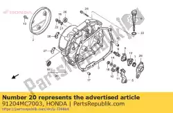 Aqui você pode pedir o selo de óleo, 16x28x7 em Honda , com o número da peça 91204MC7003: