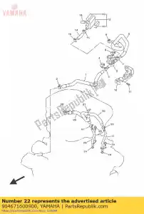 yamaha 904671600900 grampo - Lado inferior