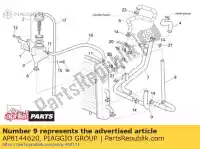 AP8144620, Piaggio Group, Ch?odnica rura aprilia  scarabeo 125 250 2003 2004 2005 2006 2007, Nowy