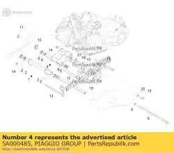 Here you can order the complete swinging arm on engine side from Piaggio Group, with part number 5A000485: