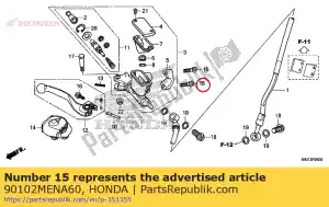 Honda 90102MENA60 bout, 6x22 - Onderkant