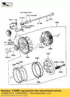 130881015, Kawasaki, plate-friction kx125-b1 kawasaki kdx ke 125 200 1985, New