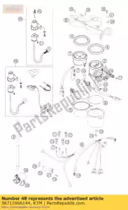 ktm 58711066144 sistema di chiusura duke usa 99 - Il fondo