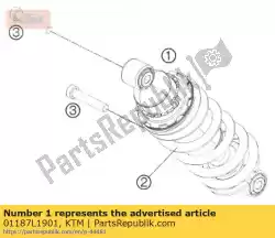 Ici, vous pouvez commander le monoshock 690 duke 2012 auprès de KTM , avec le numéro de pièce 01187L1901: