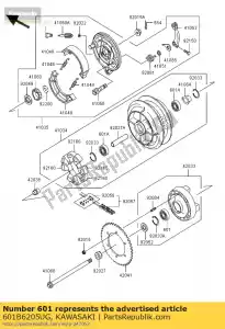 kawasaki 601B6205UG rodamiento de bolas, # 6205ug zx750-j1 - Lado inferior