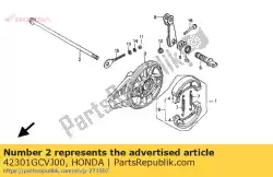 Here you can order the axle,rr wheel from Honda, with part number 42301GCVJ00: