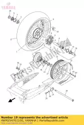 tandwiel aangedreven (70t) van Yamaha, met onderdeel nummer 4WM254701100, bestel je hier online: