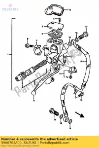 suzuki 5966703A00 diafragma - Onderkant