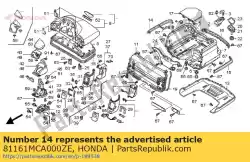 Aqui você pode pedir o moldagem, r. Lado do tronco * n em Honda , com o número da peça 81161MCA000ZE: