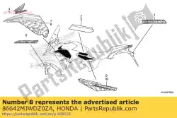 Here you can order the stripe, l. Middle cowl *type3* from Honda, with part number 86642MJWDZ0ZA: