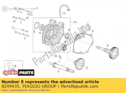 Aprilia 8299935, Wheelshaft, OEM: Aprilia 8299935