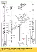 440230121, Kawasaki, horquilla-conjunto-cilindro kle650eff kawasaki  kle 650 2015 2016 2017 2018 2019 2020 2021, Nuevo