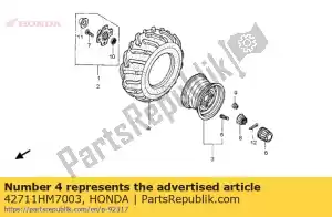 Honda 42711HM7003 pneu, 24x10-11 - Lado inferior