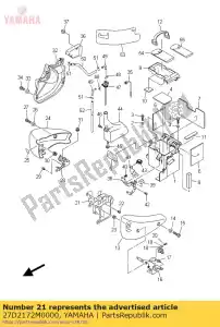 yamaha 27D2172M0000 colchete 3 - Lado inferior