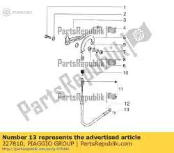 Here you can order the pin from Piaggio Group, with part number 227810: