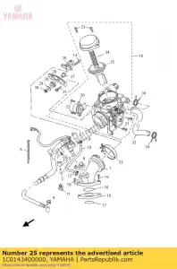 yamaha 1C0143400000 conjunto de válvula - Lado inferior