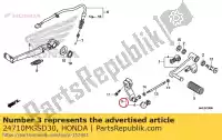 24710MGSD30, Honda, Arm comp., modifica honda nc  xa integra d dct xd dtc sd s x sa nc700s nc700sa nc700x nc700xa nc750xa 700 750 , Nuovo