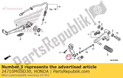 Qui puoi ordinare arm comp., modifica da Honda , con numero parte 24710MGSD30: