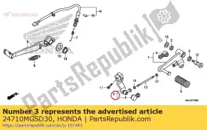 Honda 24710MGSD30 brazo comp., cambio - Lado inferior
