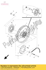 yamaha 13DF582M0000 soportando - Lado inferior