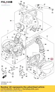 Suzuki 1374148G40 os?ona filtra powietrza - Dół