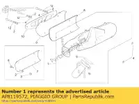 AP8119572, Piaggio Group, gato. tubo de escape aprilia  sr 125 150 1999 2000 2001, Novo