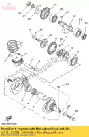 1KH1163801, Yamaha, pistón (1,00 mm o / s) yamaha ttr230 230 , Nuevo