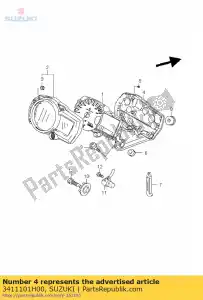 Suzuki 3411101H00 caso, inferior - Lado inferior