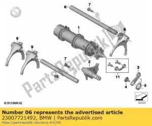 bmw 23007721492 shifting rail - 1/2 gang - Bottom side