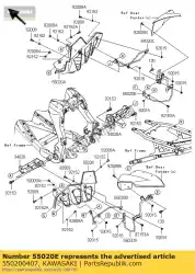 Ici, vous pouvez commander le garde, principal, rh auprès de Kawasaki , avec le numéro de pièce 550200407: