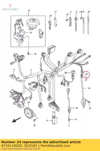 Suzuki 4716110D00 ochraniacz, stela? - Dół