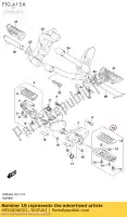 4350206G01, Suzuki, repose-pieds assy, ??f suzuki dl vstrom  u3 a aue ue au3 xt dl1000 v strom dl650 dl650a dl650xa dl650axt dl650aue dl650xaue 650 1000 , Nouveau