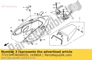 Honda 77215MCWD00ZD zestaw masek, rr. (wl) * typ4 - Dół