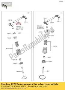 kawasaki 120200025 01 albero-bilanciere, scarico - Il fondo