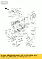 110121910, Kawasaki, dop, luchtfilter zx1100-e1 kawasaki gpz 1100 1995 1996 1998, Nieuw