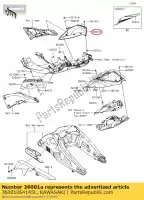 36001064145L, Kawasaki, côté couverture, queue, rh, f.ebo kawasaki zx10r ninja  winter test edition krt replica abs zx1000 s r zx 10r zx10rr 2018my 1000 , Nouveau