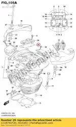Here you can order the gasket,breather from Suzuki, with part number 1118741F20: