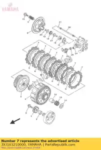 yamaha 3XJ163210000 plaque, friction - La partie au fond